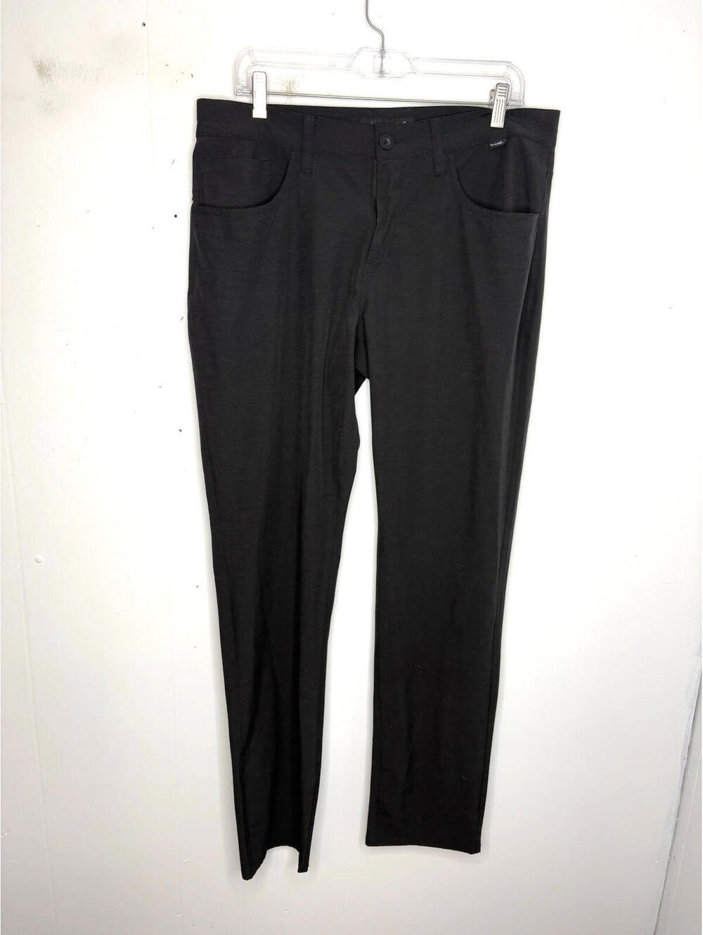 Travis Mathew Pants Mens 34 Golf Straight Leg Country Club Black Office Work